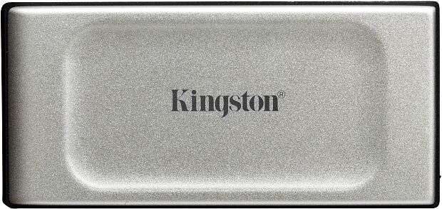 Твердотельный накопитель Kingston SSD XS2000, 2000GB, Portable Type-C, USB 3.2 Gen 2x2, R/W 2000/2000MB/s, IP55, 70x33x14mm, Silver - 3