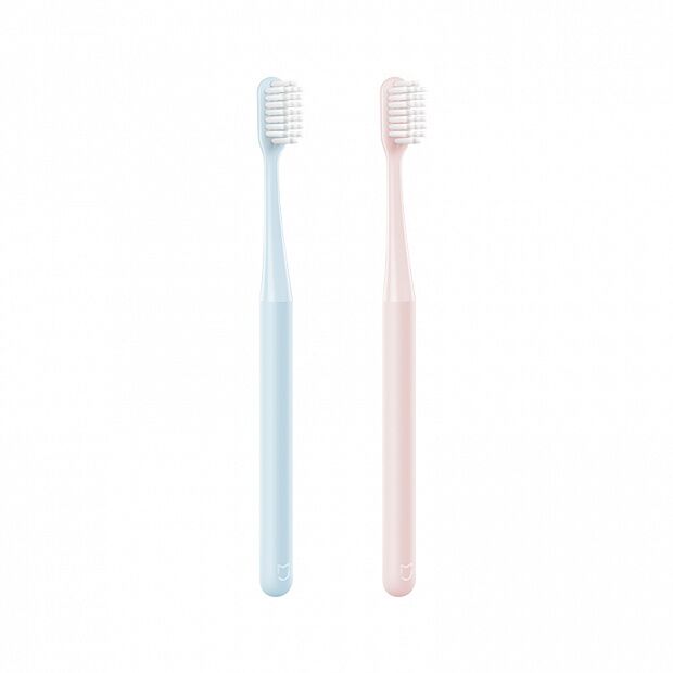 Набор зубных щеток (10 шт.) Mijia Toothbrush Manual (Blue-Pink/Голубой-Розовый) - 1