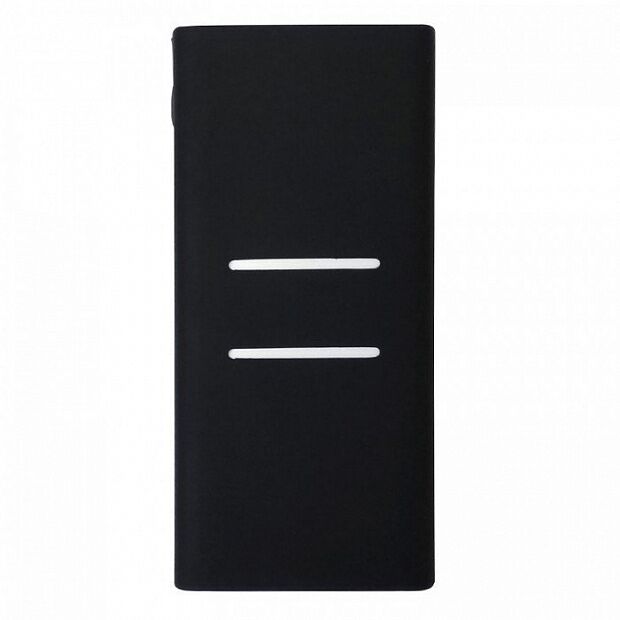 Силиконовый чехол для Xiaomi Mi Power Bank 2C 20000 mAh (Black/Черный) 