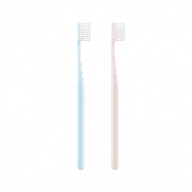 Набор зубных щеток (10 шт.) Mijia Toothbrush Manual (Blue-Pink/Голубой-Розовый) - 2
