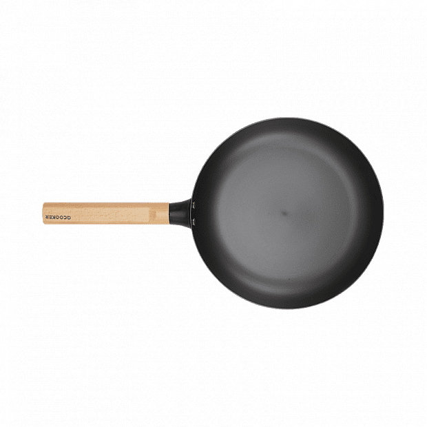 Сковорода Xiaomi Circling Kitchen Uncoated Fine Iron Stainless Frying Pan (Black/Черный) - 1