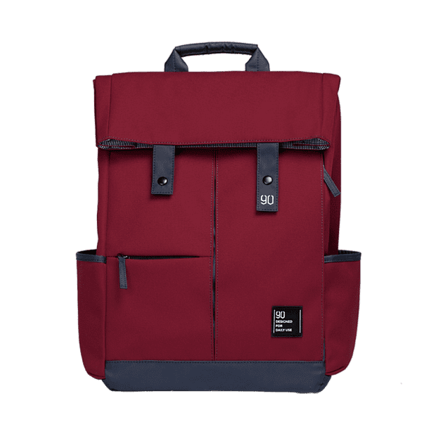 Xiaomi 90 Points Vitality College Casual Backpack (Red) - 1